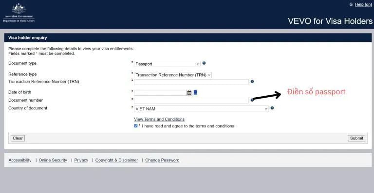 kiểm tra kết quả visa úc online