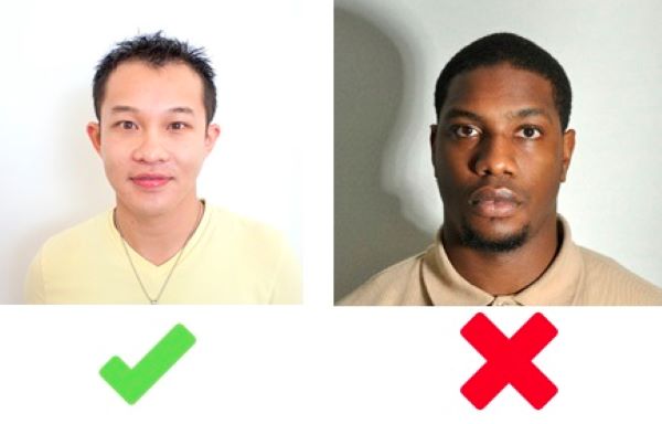Không có bóng râm sau ảnh thị thực Mỹ