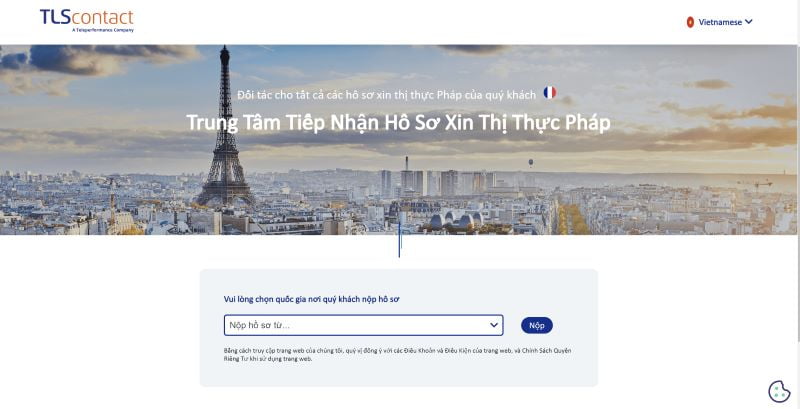 Đặt lịch hẹn visa Pháp tại TLS
