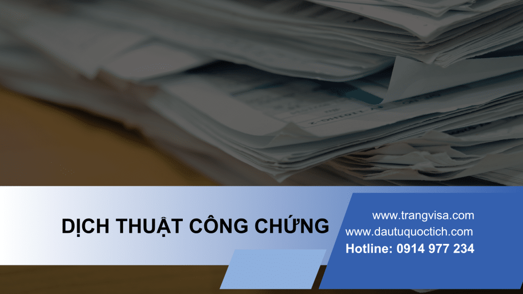 Dịch vụ dịch thuật công chứng