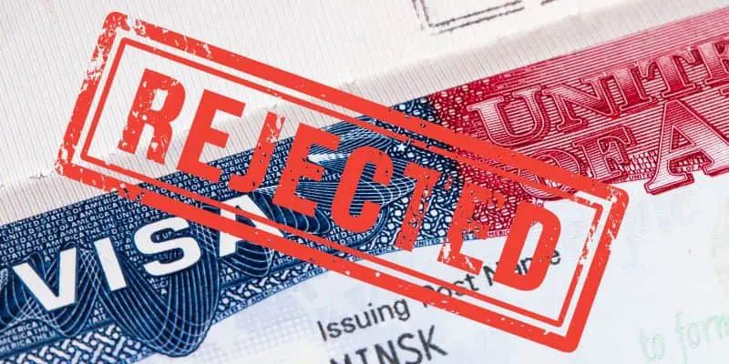rớt visa Mỹ