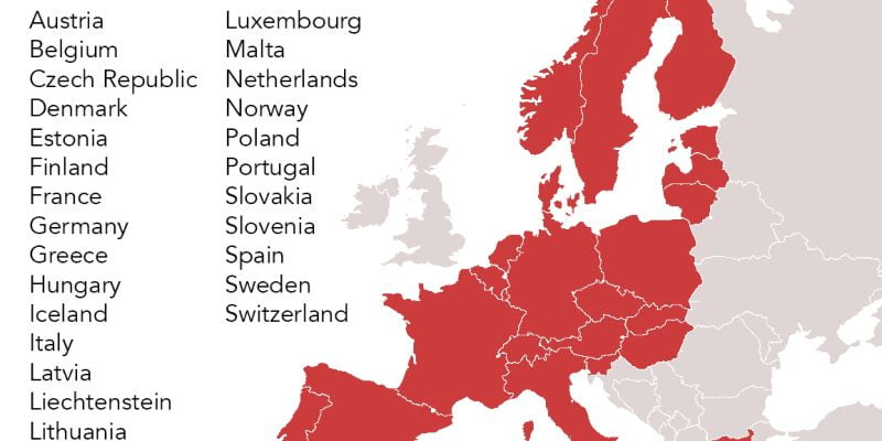 Các quốc gia thuộc khối Schengen